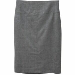 Banana Republic Gray Stretch Pencil Skirt Size 6 Italian Fabric Work Career